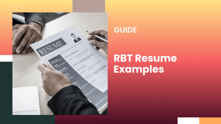 RBT Resume Examples